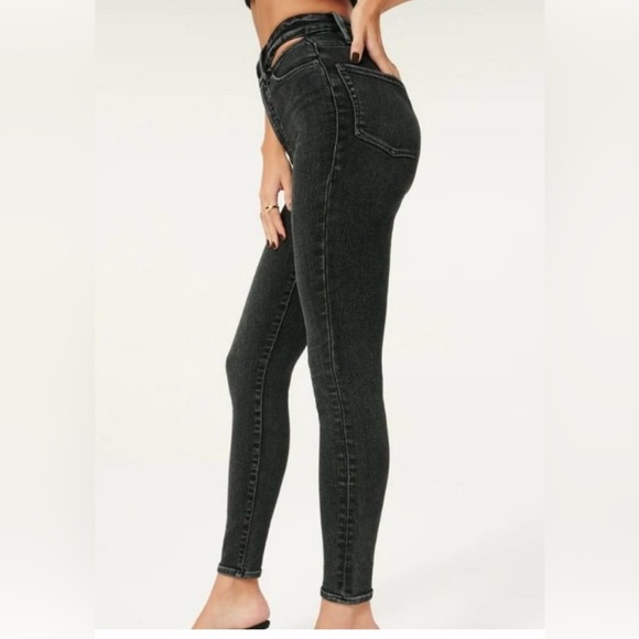 Good American Good Slit Jeans. GLSW419T Size 18 - Picture 2 of 7